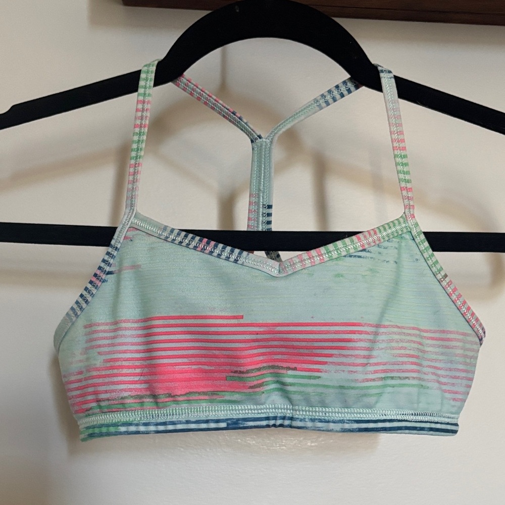 Ivivva Colorful Striped Sports Bra